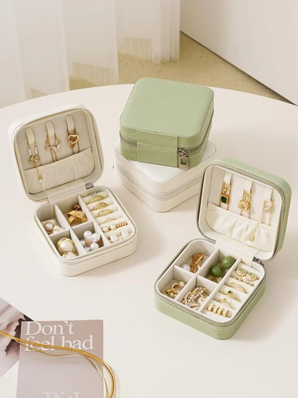 Portable Mini Travel Jewelry Organizer Case - Perfect Gift for Women & Girls